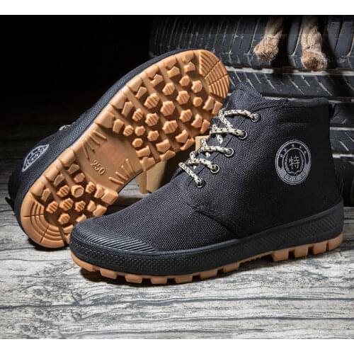 High-top Military Unisex Casual Shoes Camouflage Labor Insurance Rubber Mens Casual Sneakers Mixed Colors Male Flats