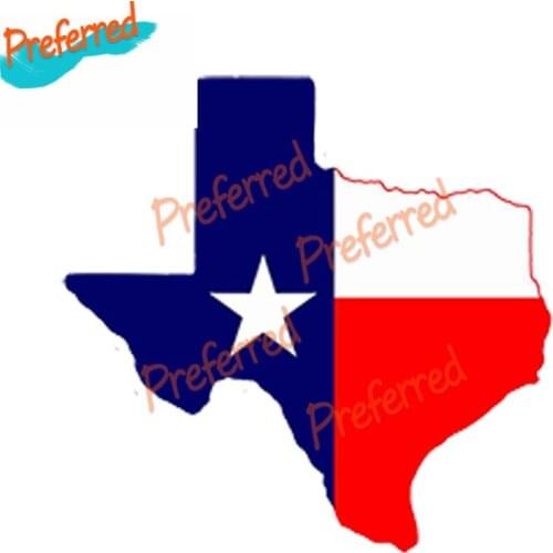 High Quality Texas State Flag Decal Motocross Racing Laptop Helmet Trunk Wall Vinyl Car Sticker Die Cutting
