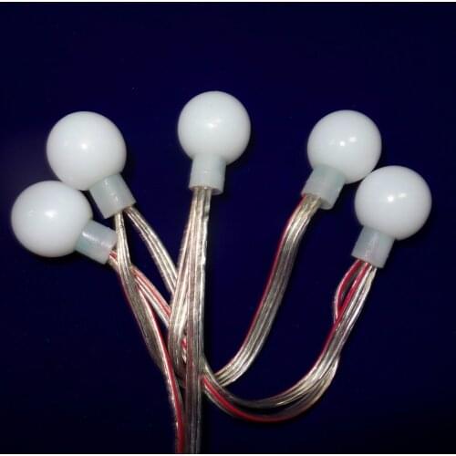 PL9823-F5,IP68,23mm,addressable RGB full color holiday Christmas lights;DC5V input;0.24W;5M 50LEDs ball/set;IP68