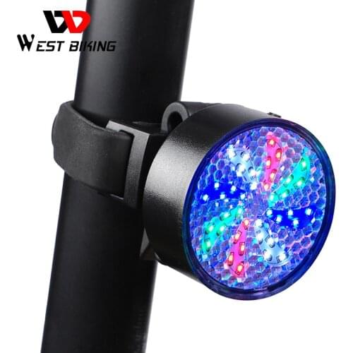 Bicycle Tail Light Whirling Windmill LED Light 8 Modes USB Charge Bike Light Rear light bicycle high visibility Tail Light