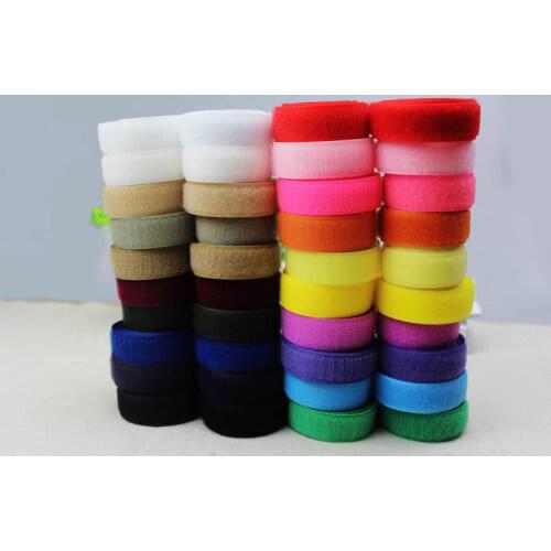2cm 10 yard colorful Adhesive Hook and Loop Fastener Tape sew on Snap Fastener Sewing Accessories for home garment bag