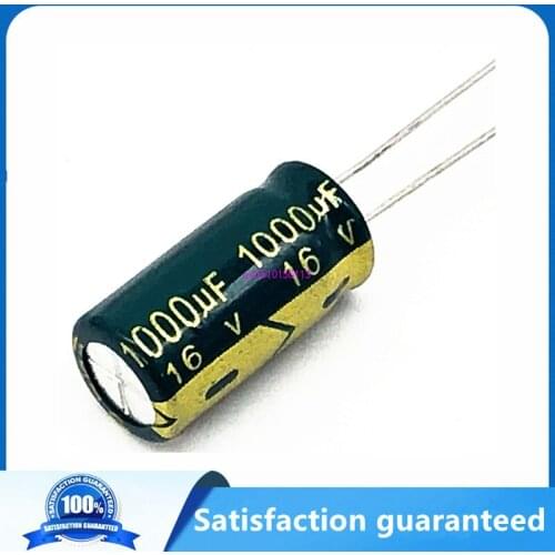 40pcs/lot P92 1000uf16V Low ESR/Impedance high frequency aluminum electrolytic capacitor size 8*16 16V 1000uf 20