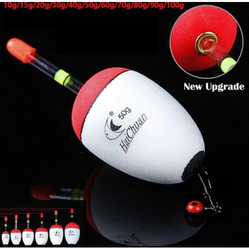 5pcs/Lot EVA Sea Pole Ocean Rock Floating Fishing Float Foam Floats Support Glow Luminous Stick Inserted 10g - 100g Optional