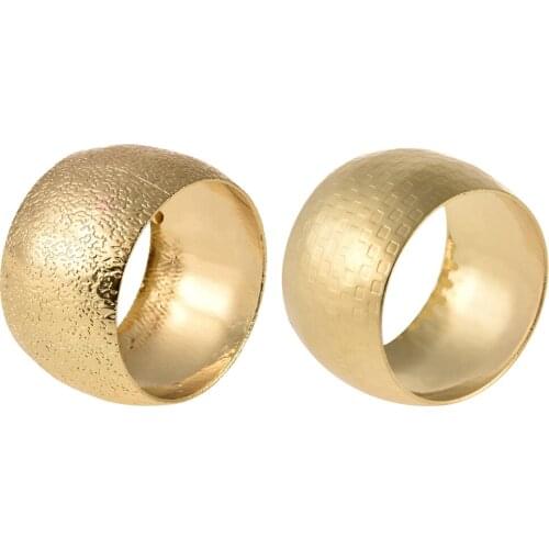 6pcs Napkin Buckle Metal Napkin Ring Model Room Napkin Buckle Cloth Circle Simple Modern Round For Table Deocr Supplies