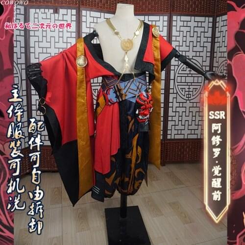 Anime! Onmyoji Asura SSR The Return Of Demons Before Awakening Game Suit Uniform Cosplay Costume Halloween Party Outfit Men NEW