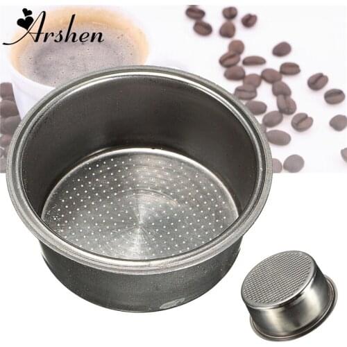 Arshen Hot Sale Coffee Tea Filter Basket Silver Stainless Steel Coffee Machine 2 Cup Capacity 51mm Non Pressurized Filter Basket