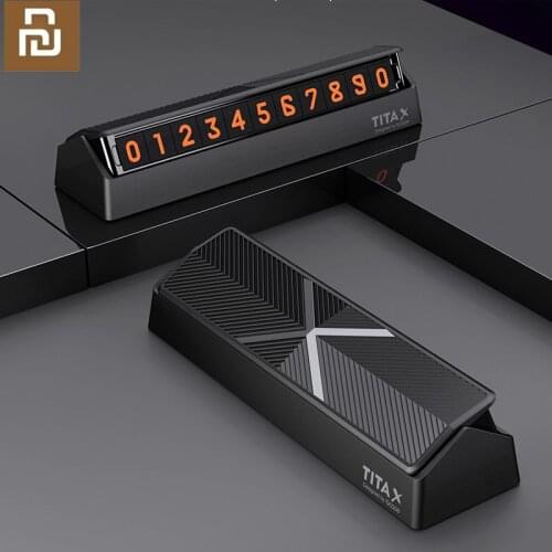 New Xiaomi Mijia TITA X Car Parking Number Holder Soft Magnet Front Windshield Temporary Card Stickers DIY Telephone Number