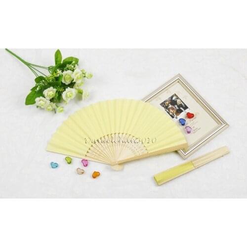 [ Fly Eagle ] lihgt Yellow Paper Hand Fan wedding party engagement favor reception asian