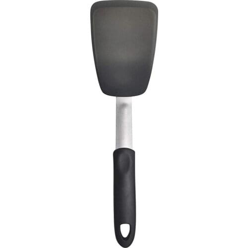 Flexible Silicone Spatula Turner Perfect for Flipping Eggs Burgers Crepes and More