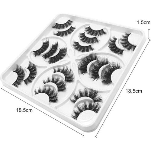 10/5/2 Pairs of Thick mink Eyelashes Handmade Soft Natural Fluffy Eyelashes Fluffy Dramatic Long False Eyelashes Eye Makeup Tool