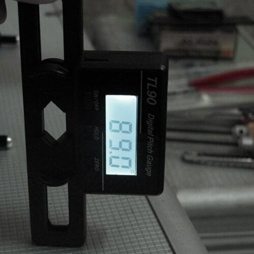 TL90 Digital Pitch Gauge LCD Backlight Display Blades Angle Measurement Tool G32C