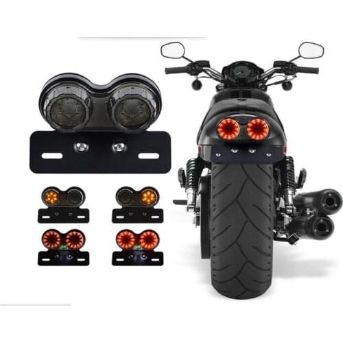 Fighter jet aircraft model style feel motorbike rear motorcycle tail light for kawasaki honda suzuki yamaha moto brake light