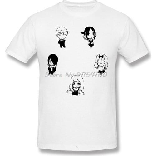 Men Clothing Kaguya sama Love Is War Romantic Comedy Anime Series Anime T-Shirt Kaguya-sama STICKER PACK Oversize Short Sleeve