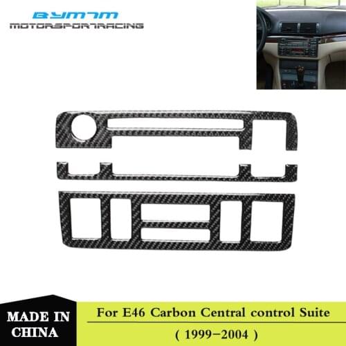 Real Carbon FiberCentral console for automobile interior For BMW 3 Series E46 1set
