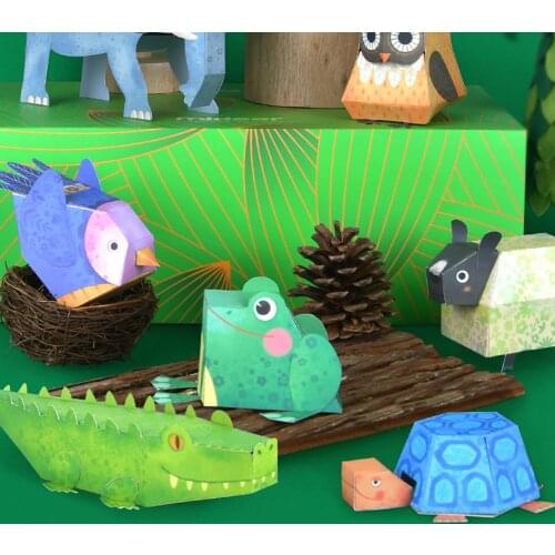 Children Origami Book 3D Three-Dimensional Handmade DIY Paper-Cutting Toys Decor Kids Educational Toys for Children Gifts