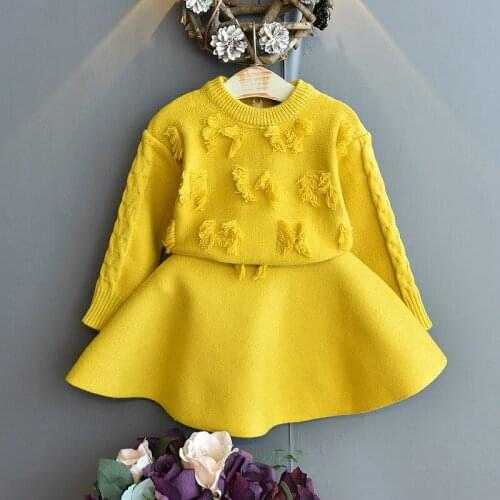 Autumn 2020 Casual Solid Clothes Long Sleeve Girls Clothes High Quality Fashion Kids Clothes