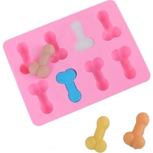 1PC Silicone Penis Ice Cake Kitchen Supplies from New Dick Funny Sex Tray Soap Chocolate Cake Molde Party Gift QA 022