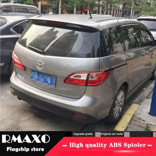 For Mazda 5 Spoiler 2011-2014 Mazda5 High Quality ABS Material Car Rear Wing Primer Color Rear Spoiler