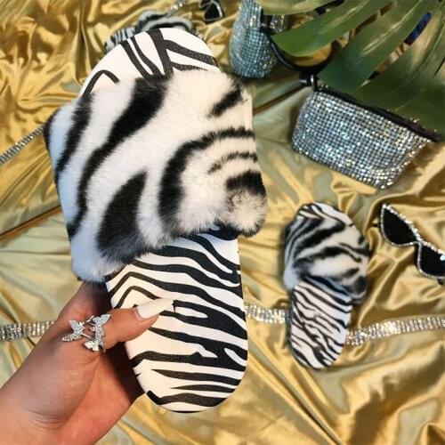 Women Spring Fashion Slippers Ladies Plush Open Toe Leopard Flats Shoes Female Casual Comfort Platform Slipper Woman Shoe 2021