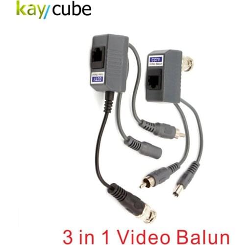 UTP BNC RJ45 cat5 Passive Video Balun Exceptional Interference Rejection Long-distance Transmission