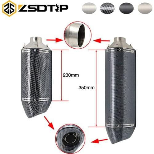ZSDTRP 51mm AK Motorcycle Exhaust Muffler Pipe Scooter Dirt Pit Bike Moveable DB Killer For GSXR600 GSR750 CBR600RR