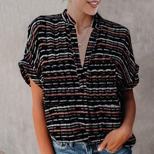 X．yes Women's Striped Shirts