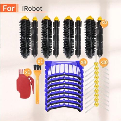For IROBOT Room-ba 600 Series 610 620 630 Spare Parts Sweeping Robot Vacuum Cleaner Hepa Filter Main Side Brush Home Accessories