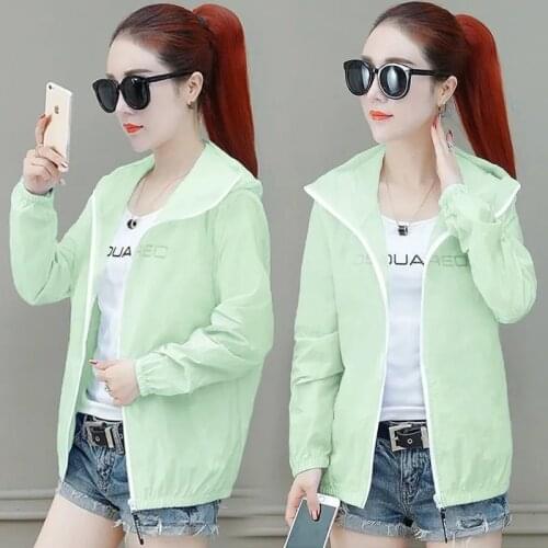 Sun Protection Clothing Women Large Size Anti-Ultraviolet Jacket 2021Spring And Autumn Summer New Thin Coat Female Beachwear 511