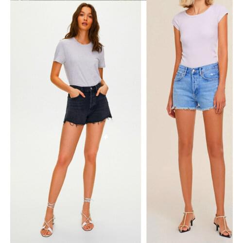 55% Off Women Femme Summer Fashion Tassel jean Denim Shorts Washed Distressed Jeans Hot Ripped Shorts Casual Korea Zipper Fly