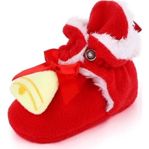 Cute Kids Baby Girl Boys Anti-Slip Slipper Shoes Socks Winter Warm Socks Boots Socks 1Pair Christmas Gifts 0-18M