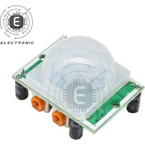 1PCS HC-SR501 Human Adjust IR Pyroelectric Infrared PIR Motion Sensor Switch 5V 12V Module For Arduino LED Light On Off