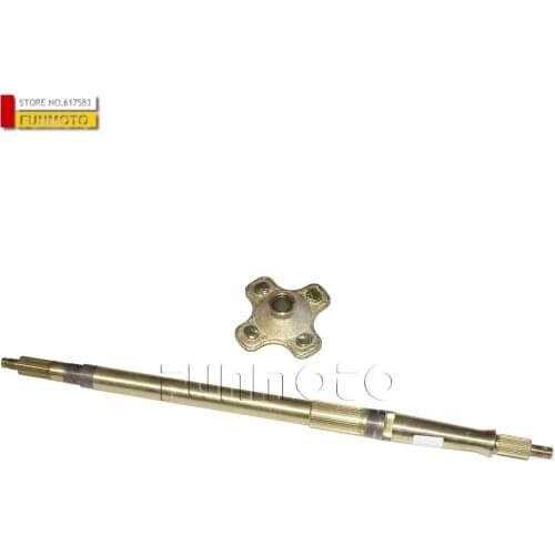 REAR AXLE AND WHEEL HUB AND WHEEL RIM WITH 27 SHARP TEETH SUIT FOR JS250 ATV/JIANSHE 250 ATV