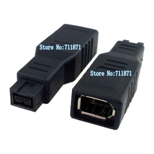 Firewire 1394B 9P to 6P Adapter 9 Pins Male to 6 Pins Female 1394B Connector IEEE 1394B 9 to 6Pins Firewire 800 to 400