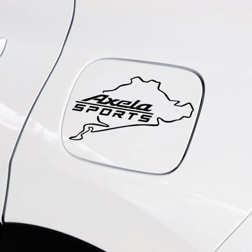 Car styling Fuel Tank Cap Racing Nurburgring Sport Sticker Waterproof PVC Decals For Mazda Axela 3 6 CX-5 CX-3 CX 5 MS atenza