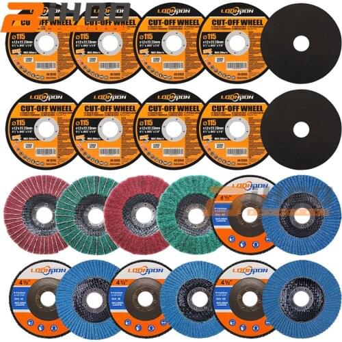 4.5inch Cutting Disc Nylon Fiber Flap Polishing Wheel Woodworking Tool for Dremel Mini Drill Rotary Tool Accessories 22PCS