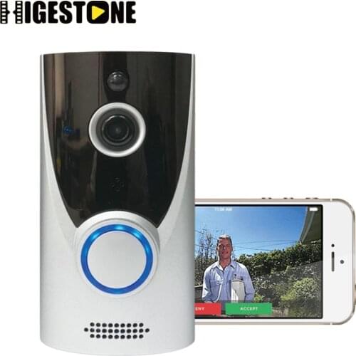 Higestone Video Doorbell Wireless built-in 8GB TF card Outdoor ring bell Battery Monitor viewer IR Night Vision peephole WIFI