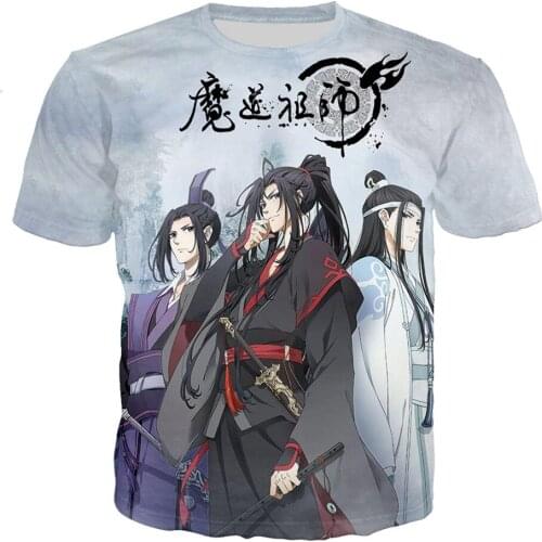 Anime MO DAO ZU SHI T-Shirt Men Women 3D Print Clothes Boy Girl Cartoon Fans Tshirt Summer Teen Birthday Party Gift Tee Cool To