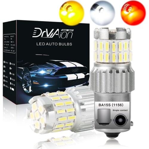 2Pcs P21W LED Canbus 1156 BA15S BAY15D LED Bulb W21/5W P21/5W R5W P27/7W T15 Car Lights 6500K White Brake Light Reverse Lamp DRL