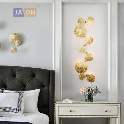 Led e14 New Chinese Copper Leaf Classic LED Lamp LED Light Wall lamp Wall Light Wall Sconce For Store Foyer Bedroom