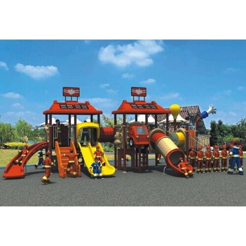 Hot sell high quality water proof antirust Fire series big play structure amusement park outdoor playground for kids YLW-OUT1657
