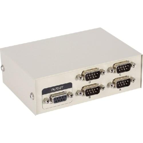 MT-VIKI 4-port RS232 Serial port switch DB9-pin COM port Sharer Suitable For Computer Printer 4 in1out MT-232-4