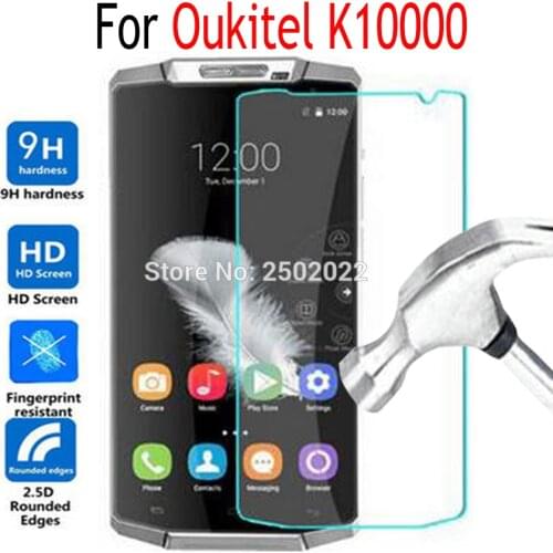 Original Oukitel K10000 Tempered Glass 9H Explosion-proof K10000 Protective Film Screen Protector for Oukitel K10000
