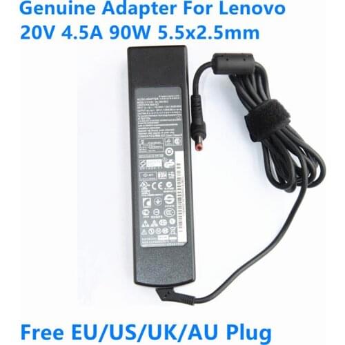Genuine PA-1900-56LC 20V 4.5A 90W 5.5x2.5mm ADP-90DD B AC Adapter For Lenovo Thinkpad Y410 Y430 U350 B450 C460 Laptop Charger