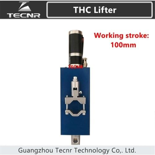 Plasma THC Lifter DC24V Automatic Torch Height Controller 100mm Travel For Plasma flame cutting machine Z Axis Lifter