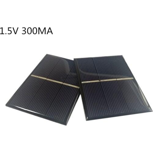 1pc Mini Poly Solar Panel 1.5V 300MA for Mini solar panel charging and generating electricity 60*80MM