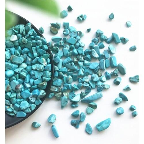 Dropshipping 50g 7-9mm Green Turquoise Gravel Rock Rough Stone Nugget Healing Gravel Fish Tank Quartz Crystals