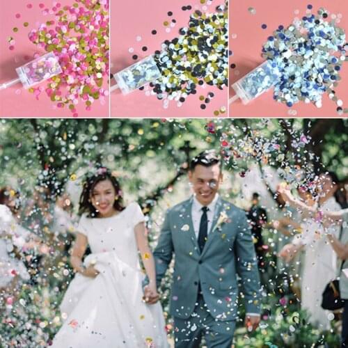 Confetti Push Tube Wedding Party Decoration Colorful Push-Pop Confetti For Baby Shower Event Supplies Wedding Birthday Decor