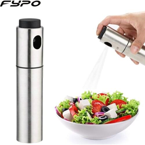 Stainless Steel Oil Sprayer Oilve Mist Pump Cooking Tool BBQ Oil Press Spray Bottle Refillable Container Kitchen Gadgets Tool