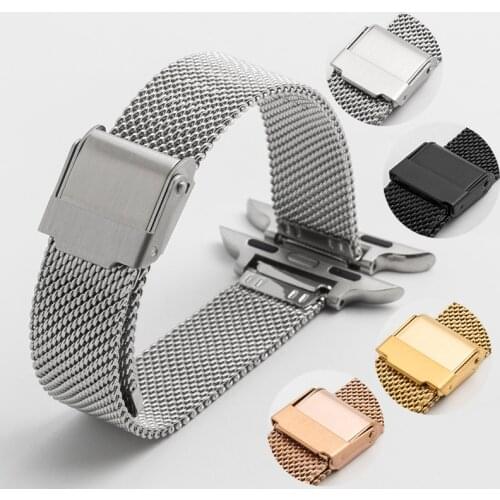 Slim Milanese Strap for Apple Watch iwatch 6 5 4 3 2 SE 38mm 42mm 40mm 44mm Men Women Stainless Steel Replacement Wrist Band
