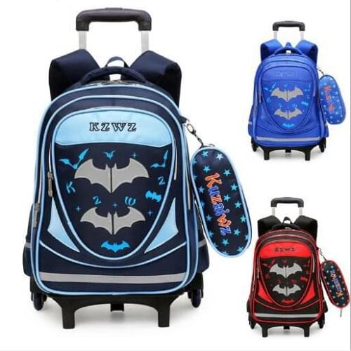 School wheeled backpack for boys school bag with wheels kids Children School bag on wheels School Rolling backpack Bags for boy